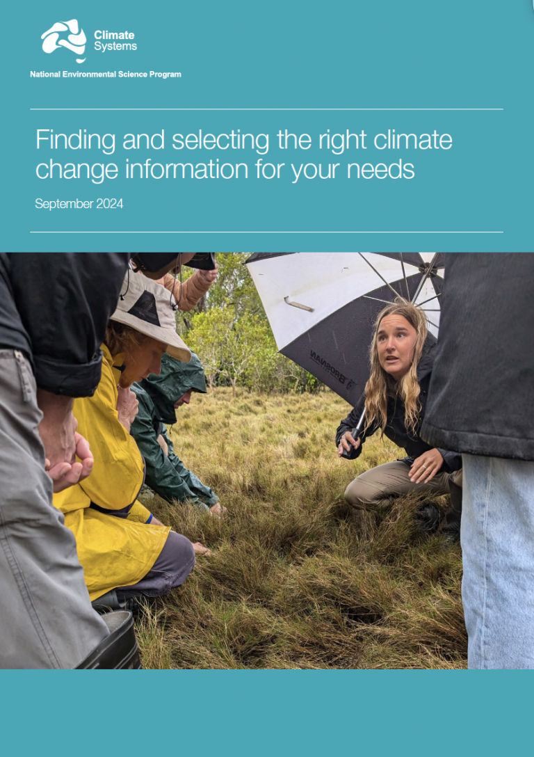 Finding and understanding climate projections - NESP 2 climate