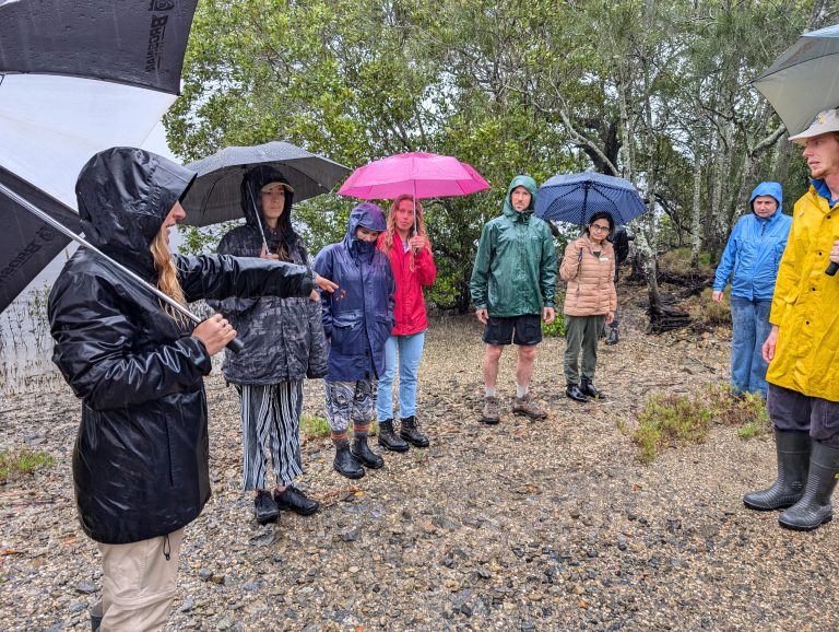 The ECR group 'on the ground' visiting climate affected sites